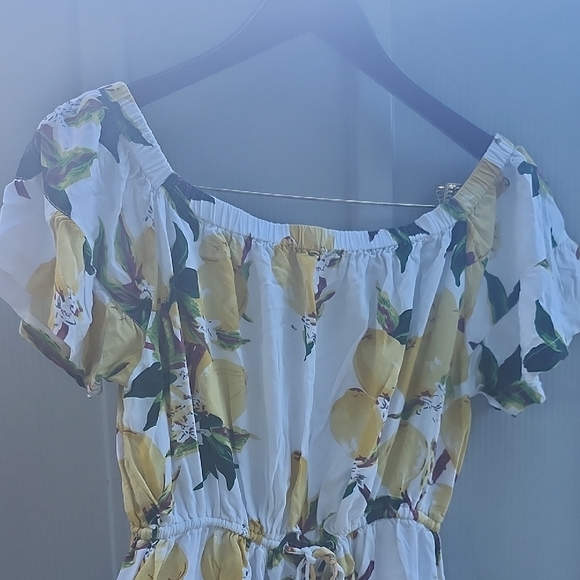 Blue Island Floral Off-Shoulder Dress - Picture 5 of 9